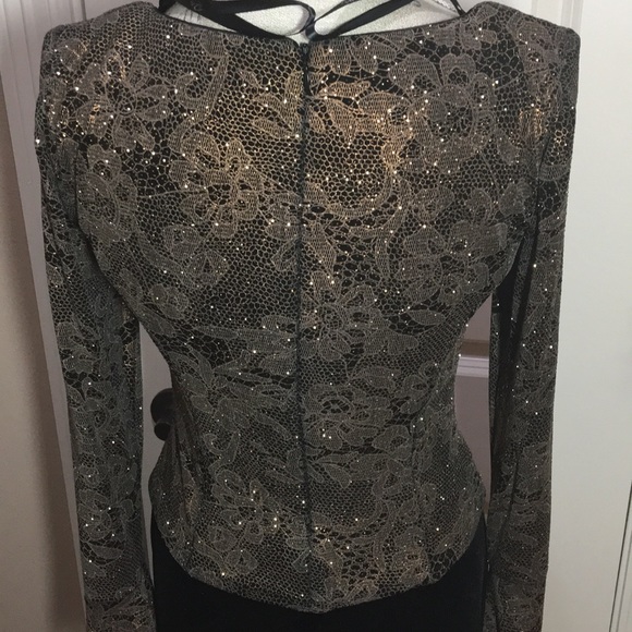 ⬇️ Patra Formal Gown Sz 8 Velvet Black Worn 1x EUC - Picture 5 of 9